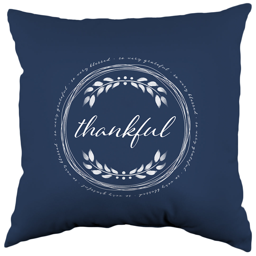 So Very Grateful Decorative Pillow, Made in the USA