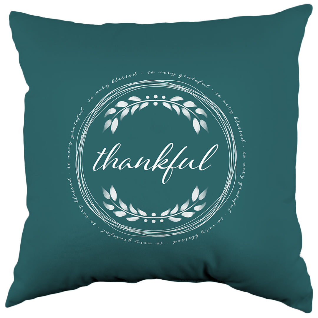 So Very Grateful Decorative Pillow, Made in the USA