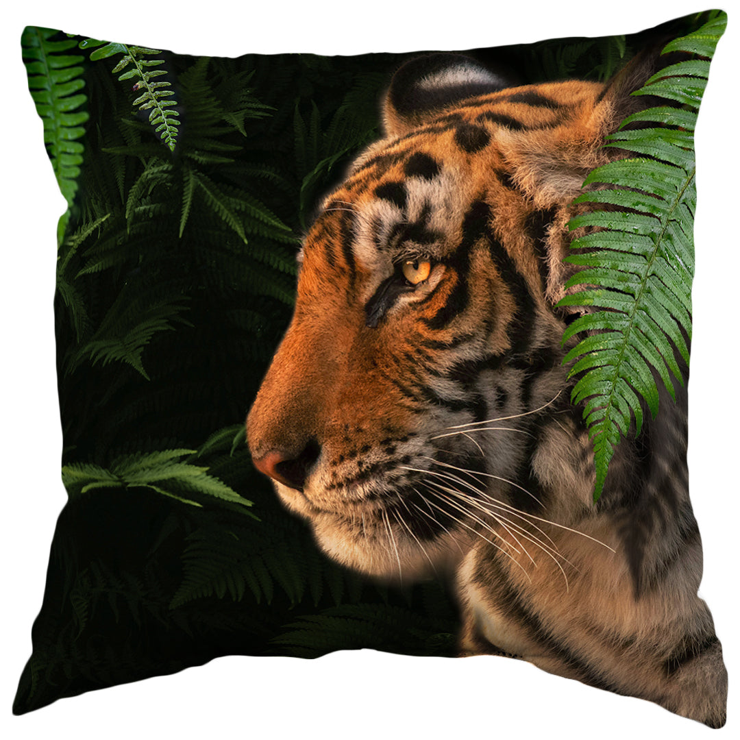 Tiger Decorative Pillow, Made in the USA, 2 Sizes