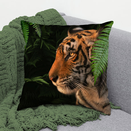Tiger Decorative Pillow, Made in the USA, 2 Sizes