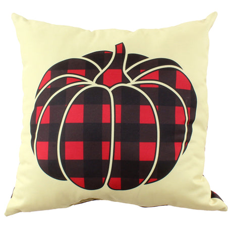 Plaid Pumpkin Pillow