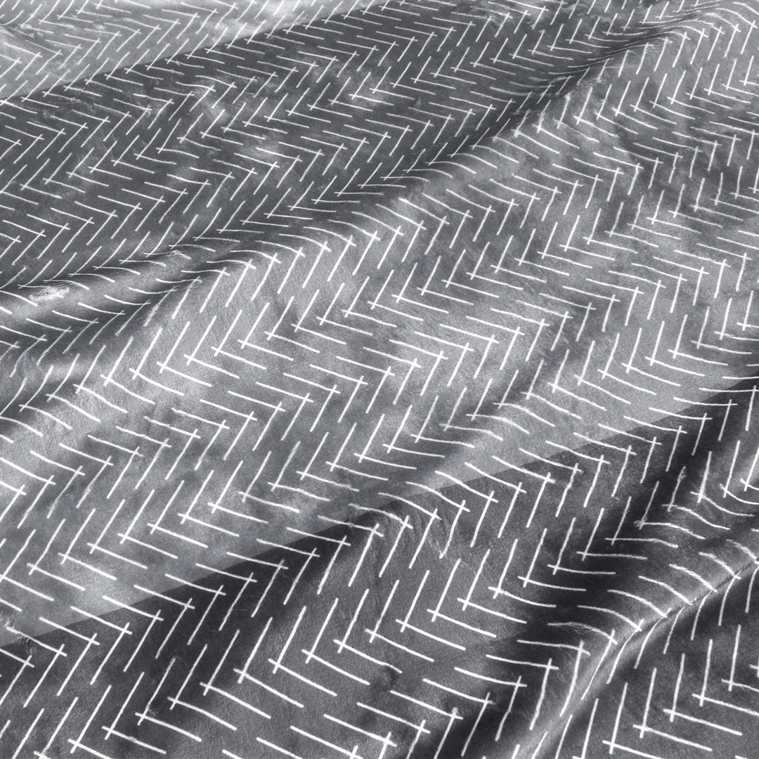 Color Block Hatch Throw Blanket