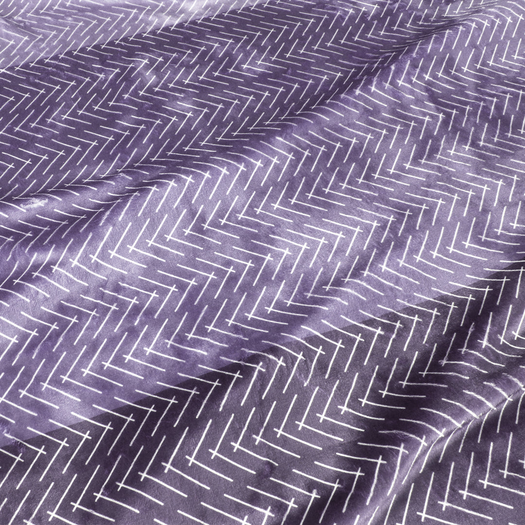 Color Block Hatch Throw Blanket