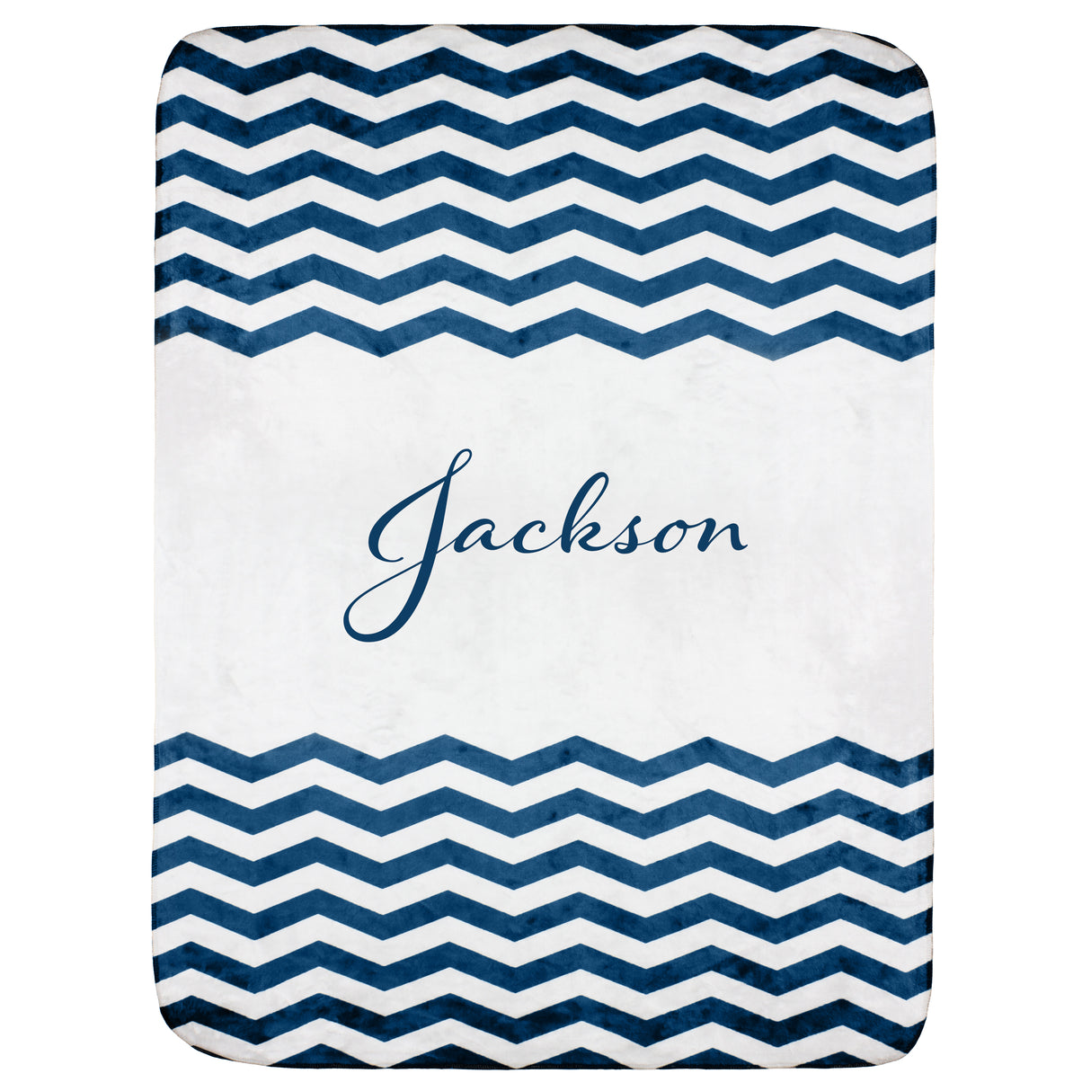 Personalized Chevron Blanket