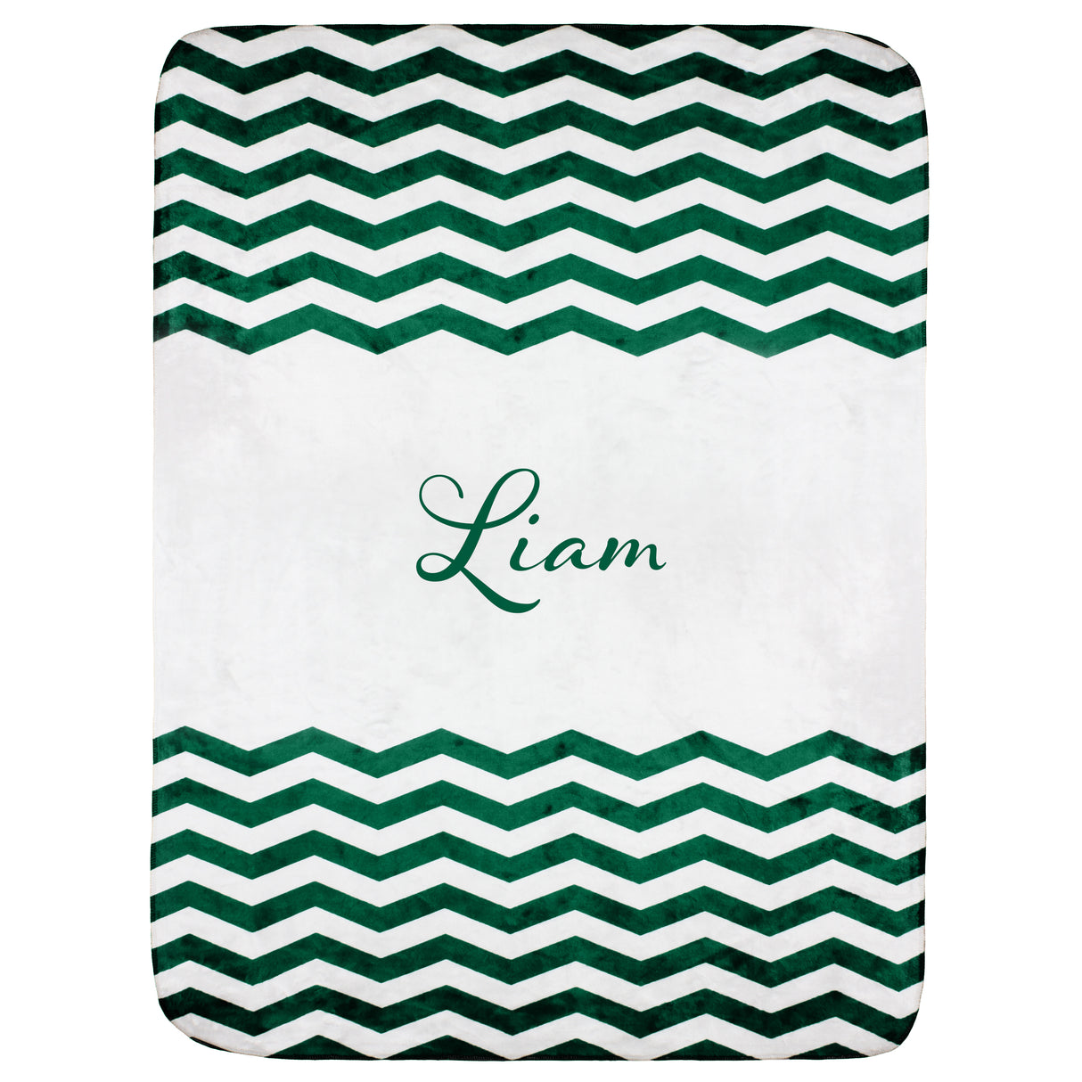 Personalized Chevron Blanket