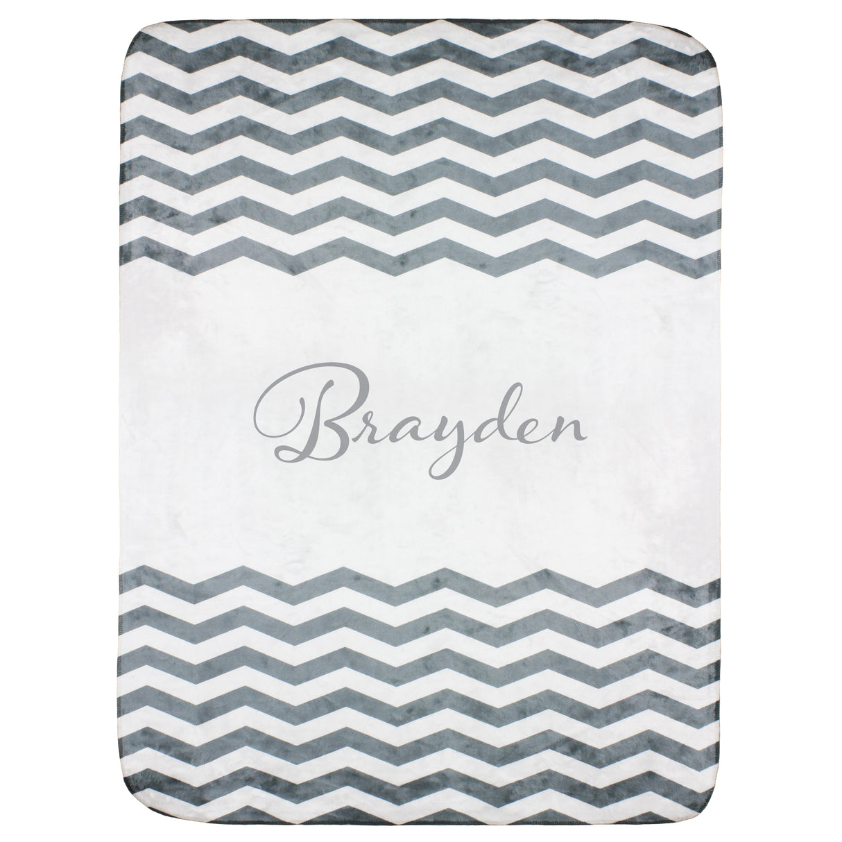 Personalized Chevron Blanket