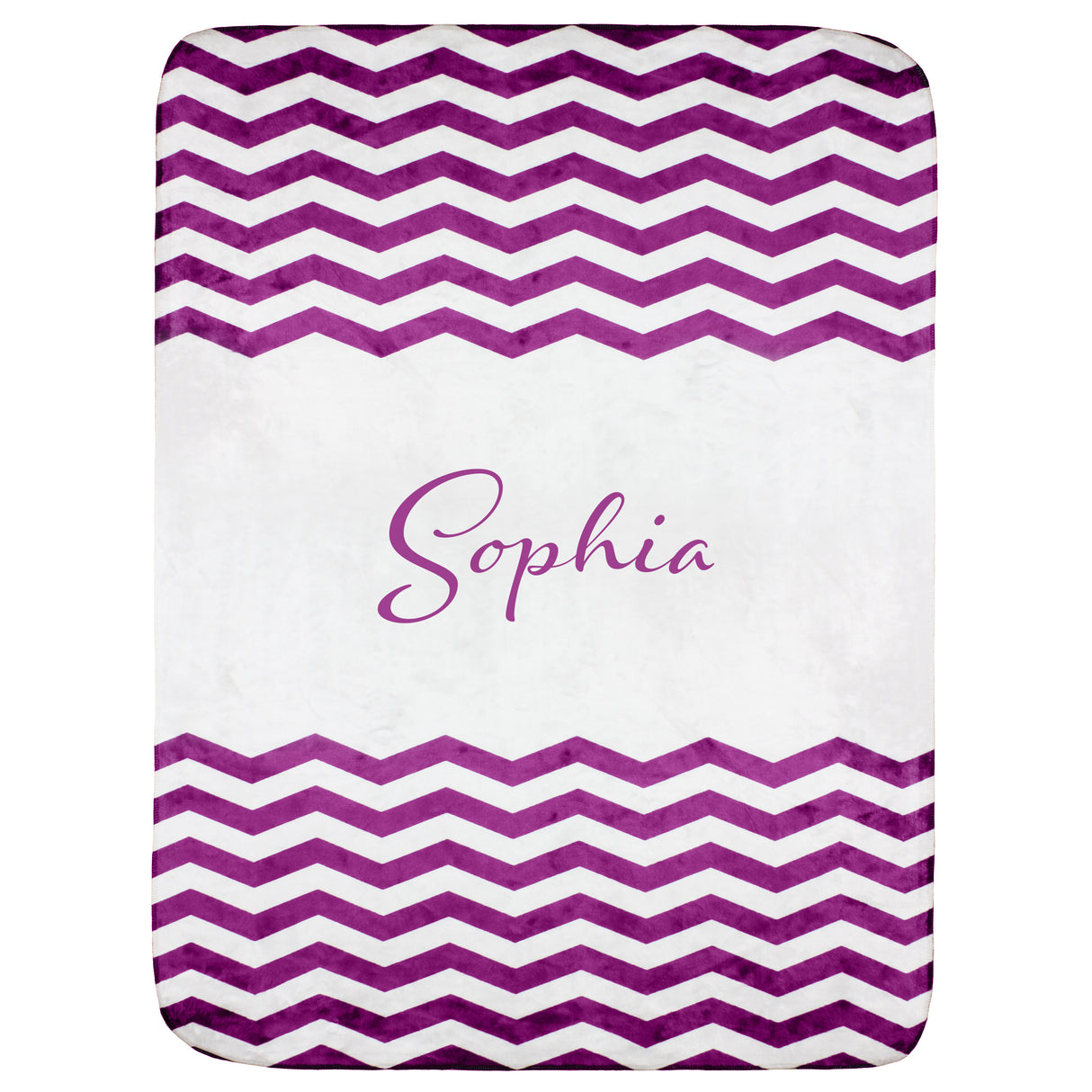 Personalized Chevron Blanket