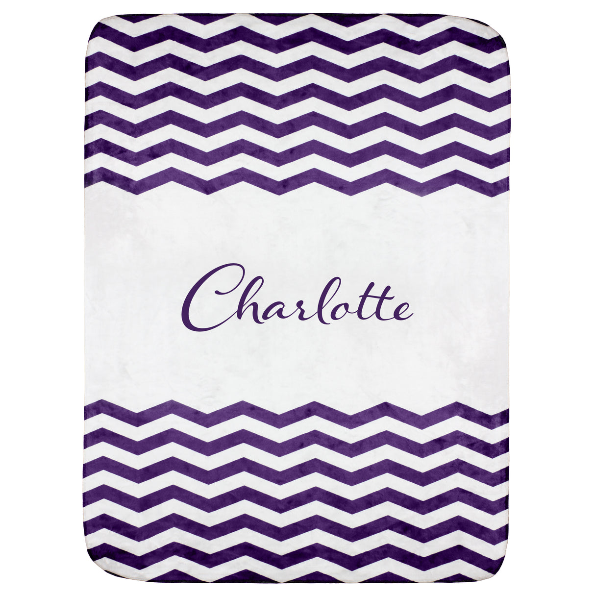 Personalized Chevron Blanket