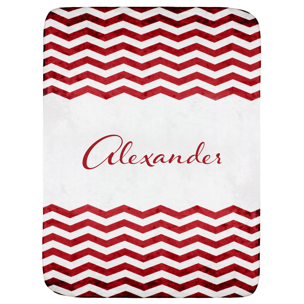 Personalized Chevron Blanket