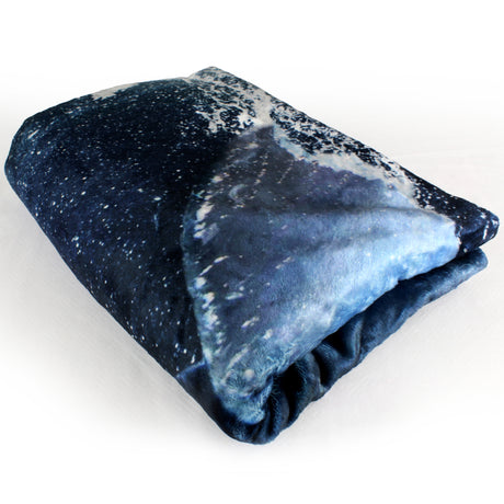 Whale Galaxy Throw Blanket with Sound