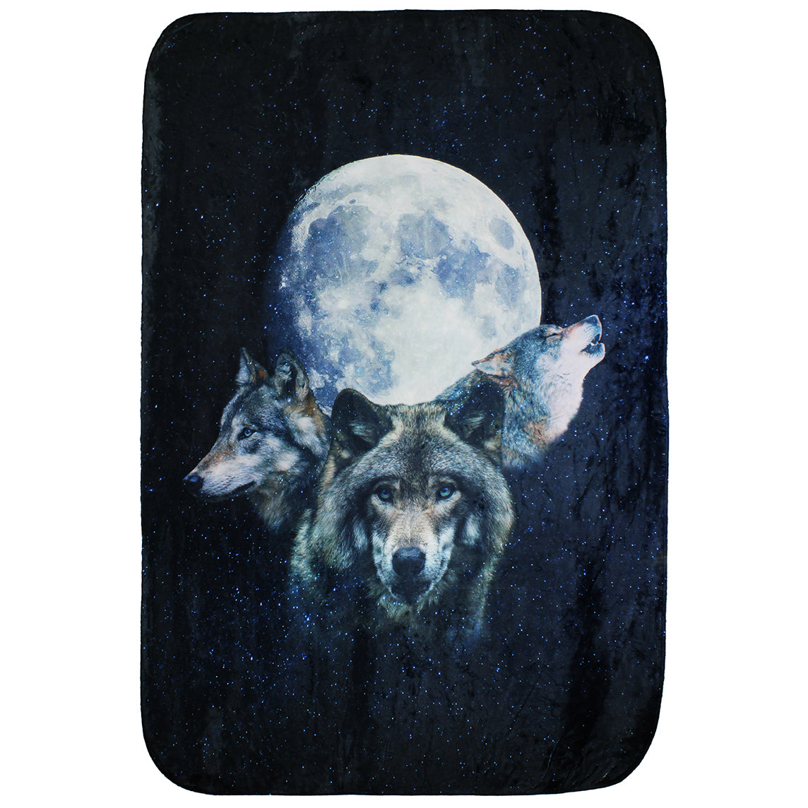 Wolves Throw Blanket with Sound
