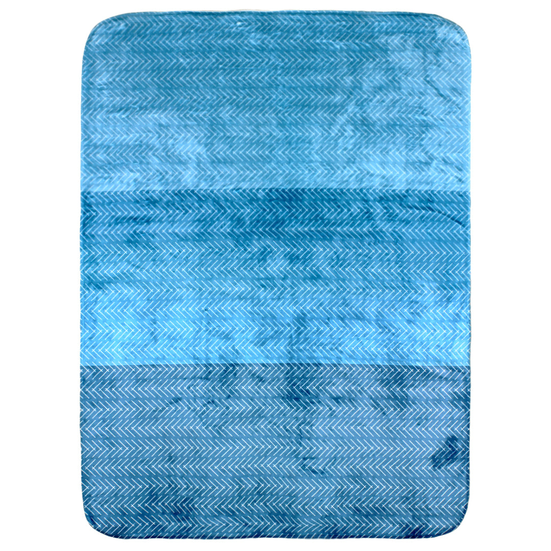 Color Block Hatch Throw Blanket