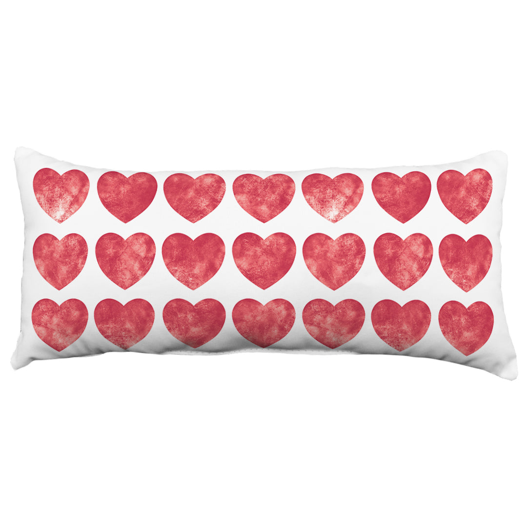 Heart Pattern Monogram Decorative Pillow