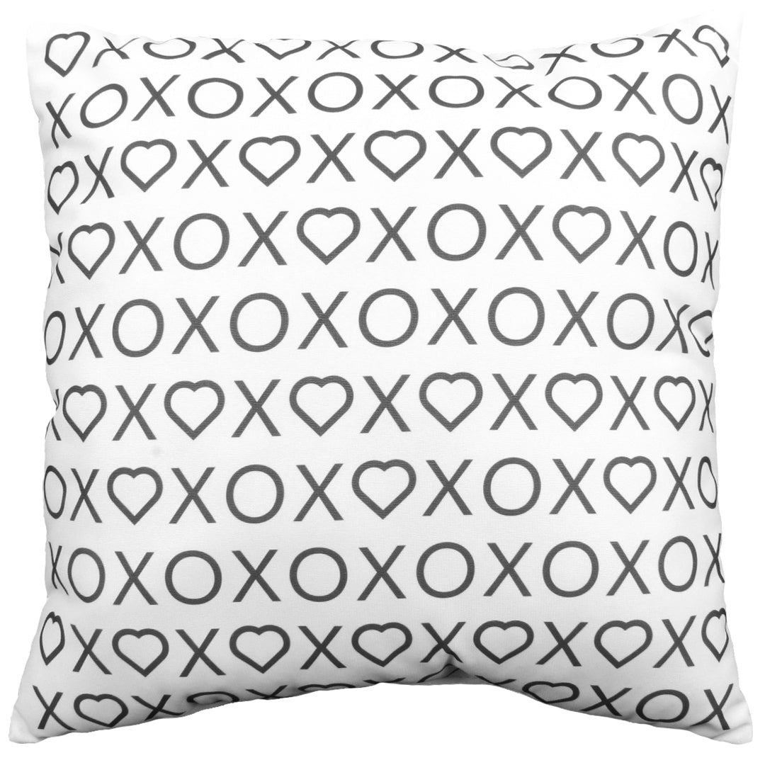 Xs Hearts and Os Double Sided Throw Pillow - 2 Sizes