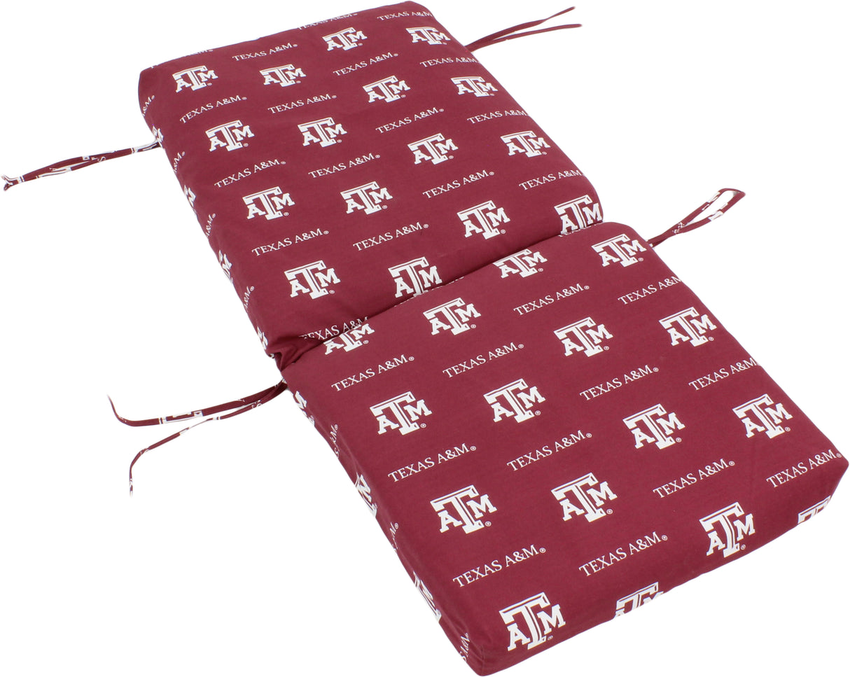 Texas A&M Aggies Two Piece Chair Cushion