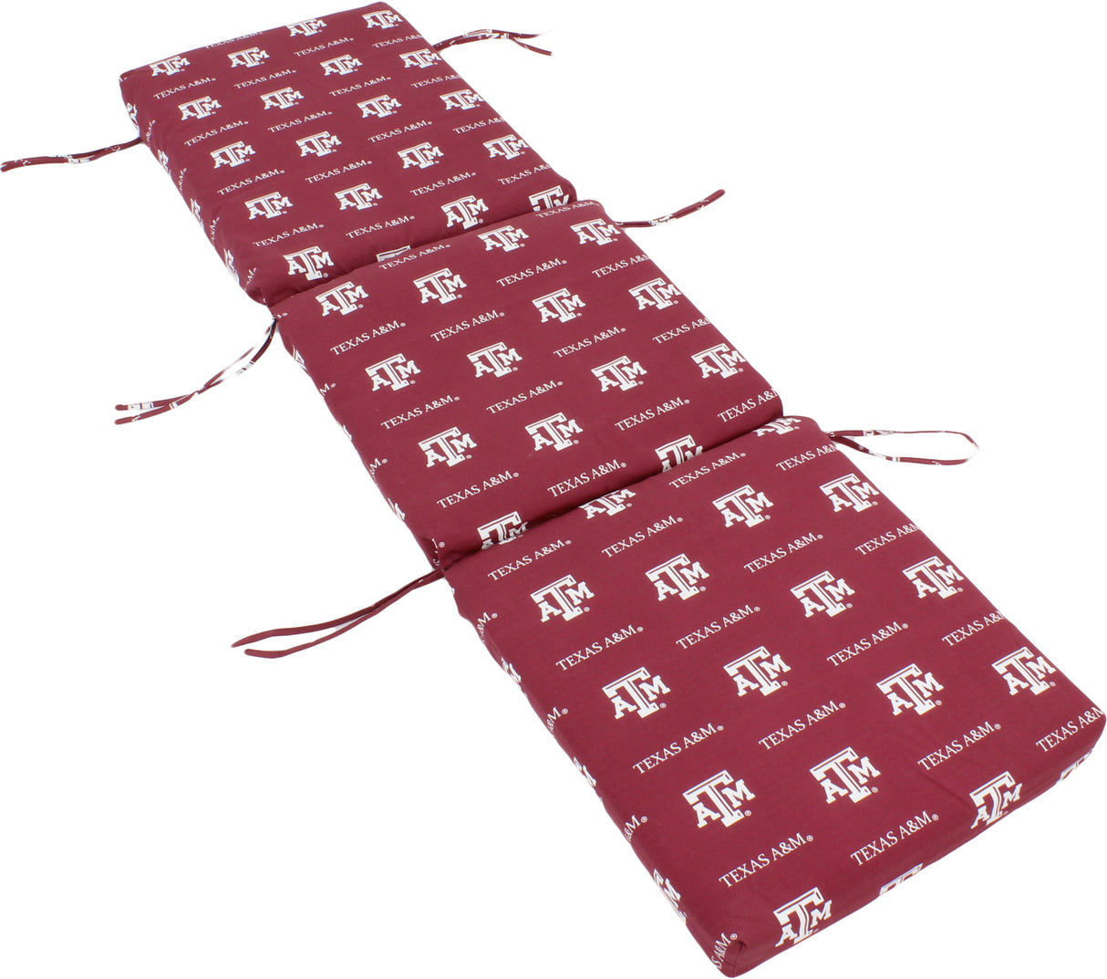 Texas A&M Aggies Three Piece Chaise Lounge Cushion