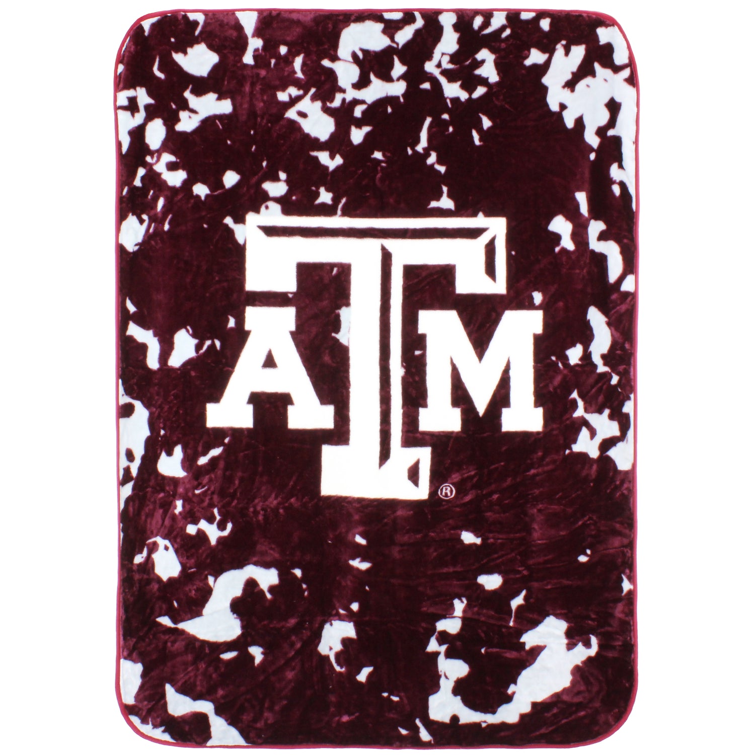 Texas A&M Aggies Plush Throw Blanket, Bedspread, 86" x 63"