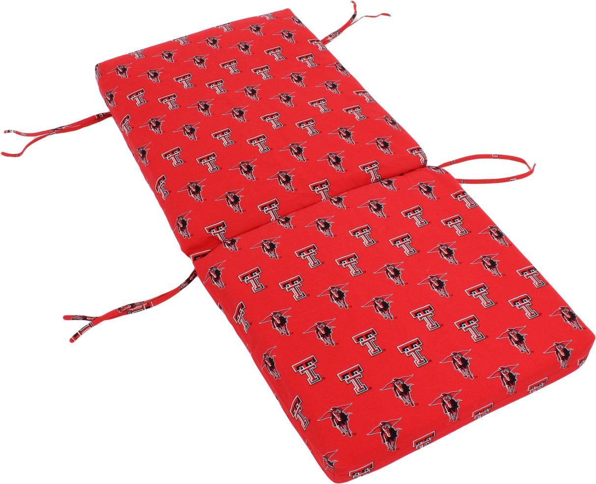 Texas Tech Red Raiders Two Piece Chair Cushion