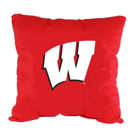 Wisconsin Badgers 2 Sided Decorative Pillow, 16" x 16", Made in the USA