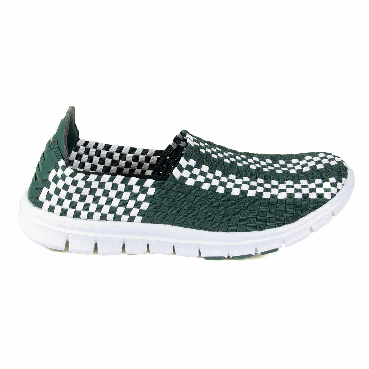 Michigan State Spartan Woven Colors Comfy Slip On Shoes