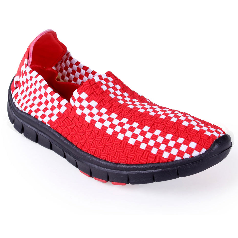 Wisconsin Badgers Woven Colors Comfy Slip On Shoes