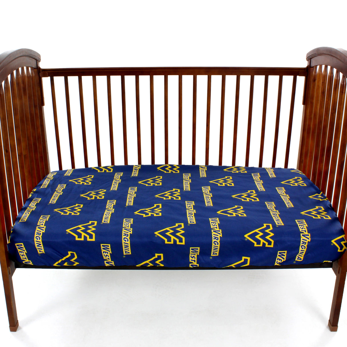 West Virginia Mountaineers Baby Crib Fitted Sheet