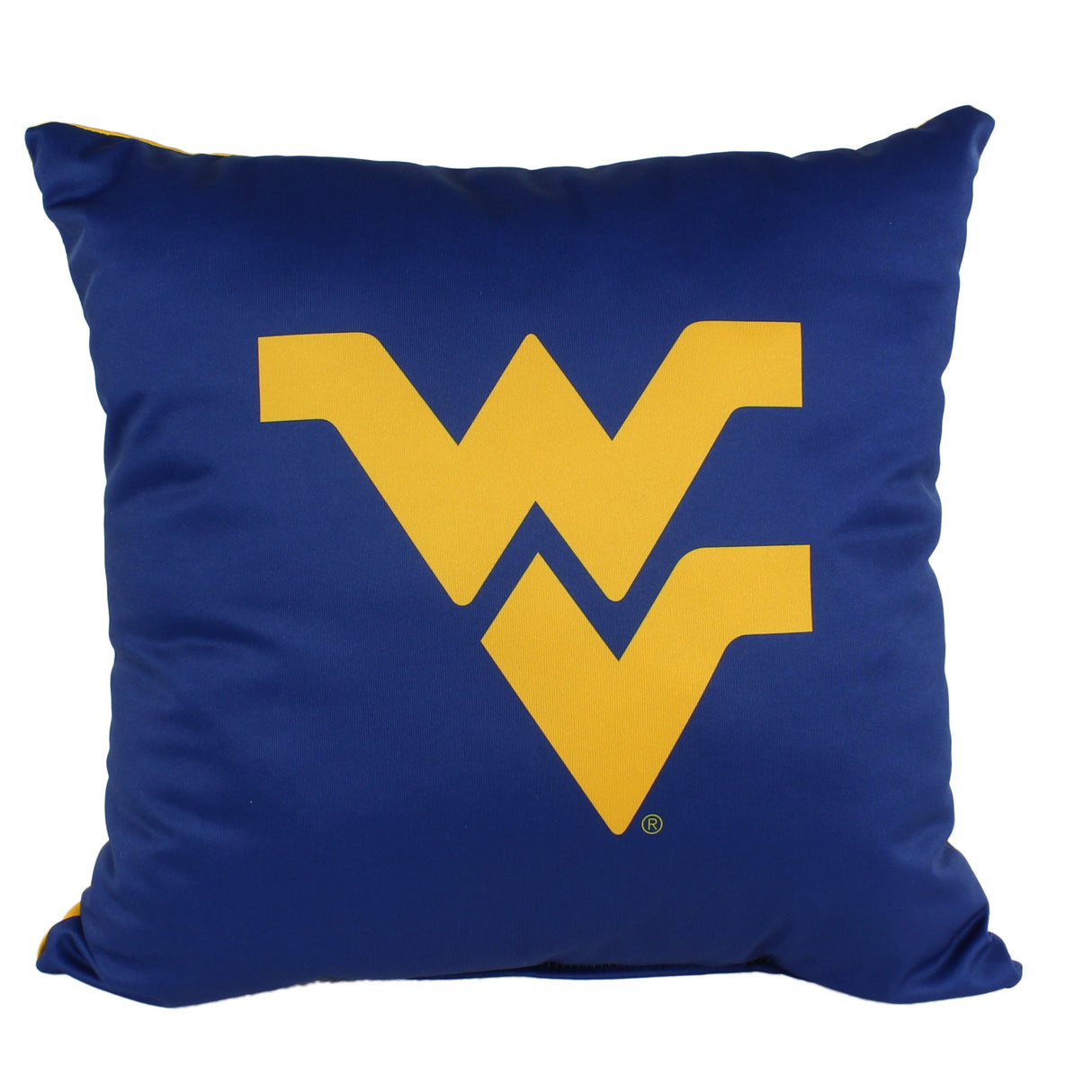 West Virginia Mountaineers 2 Sided Decorative Pillow, 16" x 16", Made in the USA
