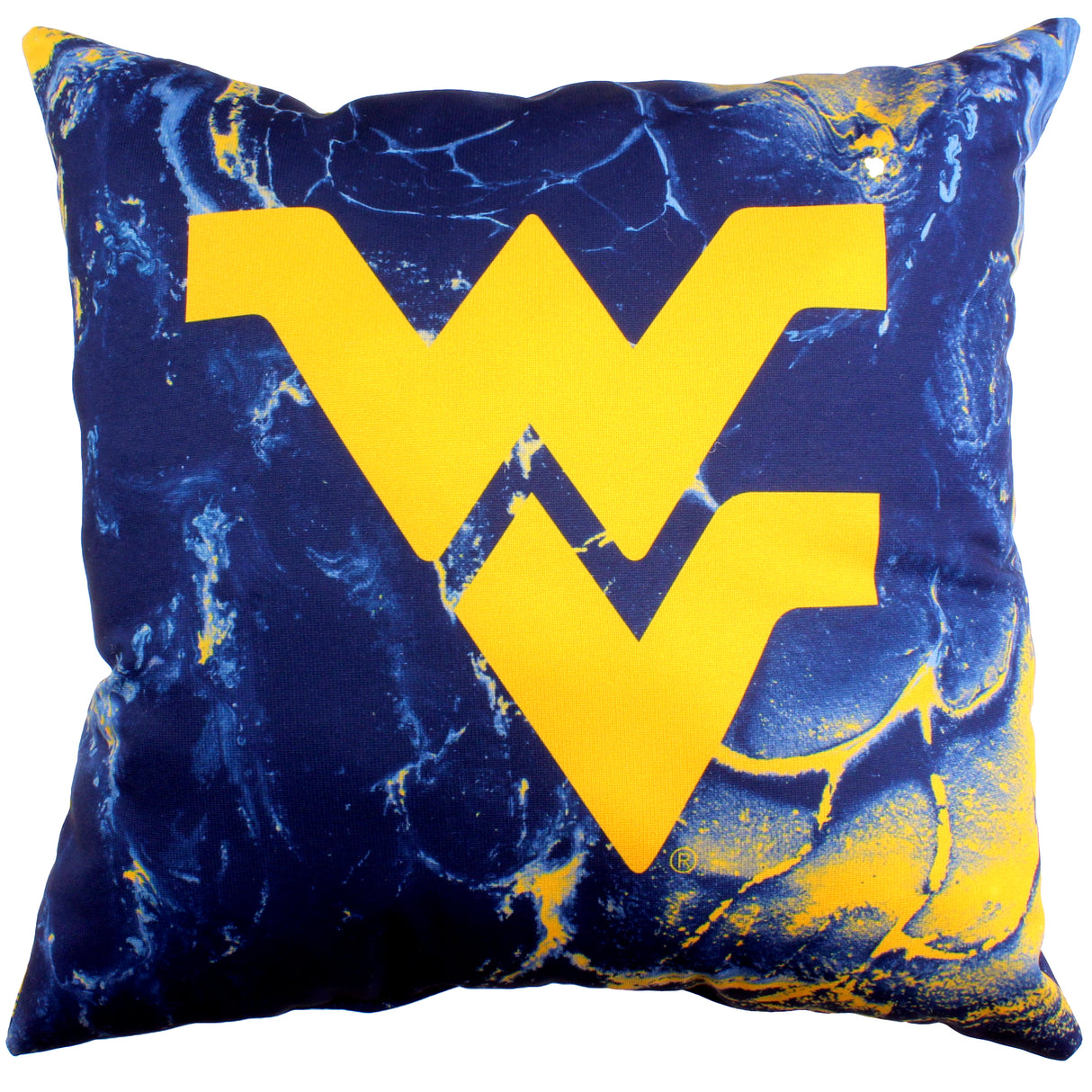 West Virginia Mountaineers 2 Sided Color Swept Decorative Pillow, 16" x 16"