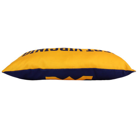 West Virginia Mountaineers 2 Sided Bolster Travel Pillow, 16" x 6", Made in the USA