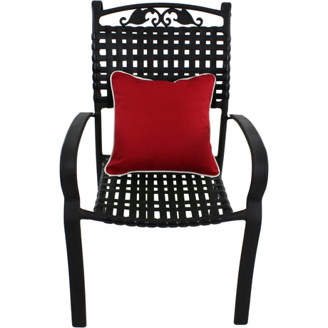 Garnet Canvas Outdoor Decorative Pillow