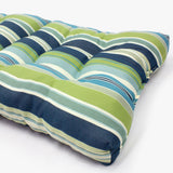 Seaside Stripes Indoor Outdoor Adirondack Patio Chair Cushion