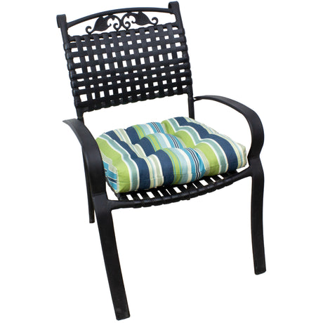 Seaside Stripes Indoor / Outdoor Patio Seat D Cushion