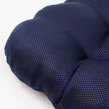 Indigo and Black Weave Indoor Outdoor Adirondack Patio Chair Cushion