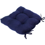 Indigo and Black Weave Indoor / Outdoor Patio Seat D Cushion