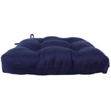 Indigo and Black Weave Indoor / Outdoor Patio Seat D Cushion