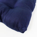 Indigo and Black Weave Indoor / Outdoor Patio Seat D Cushion