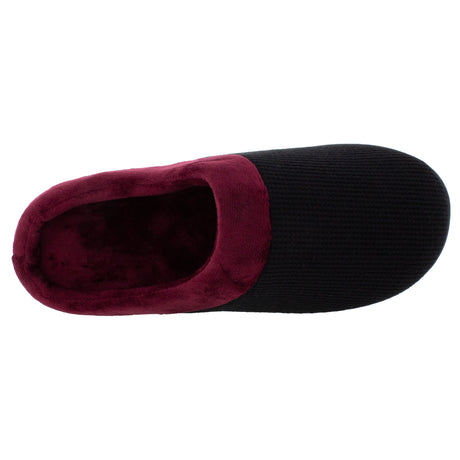Black and Maroon ComfyFeet Clog Slipper