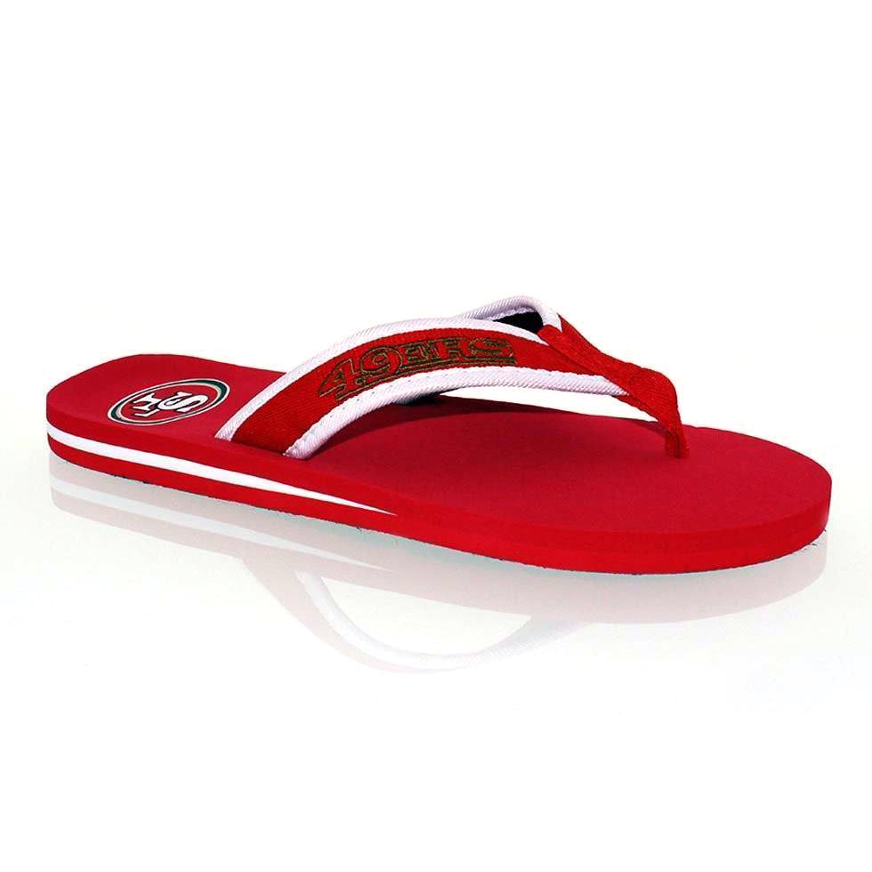 San Francisco 49ers FOCO Contour Flip Flops Sandals