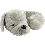 Gray Puppy Pillow Pal Neck Pillow
