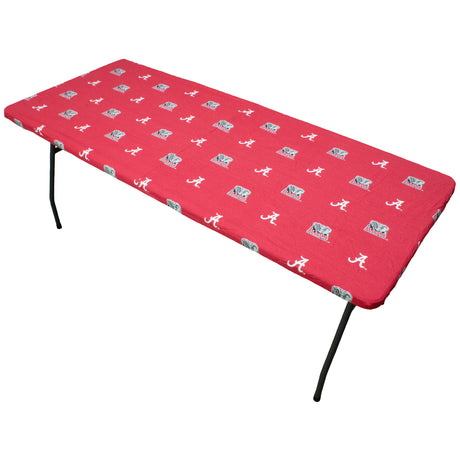 Alabama Crimson Tide Fitted Table Cover / Tablecloth:  3 Sizes Available