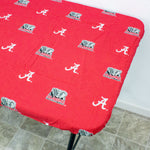 Alabama Crimson Tide Fitted Table Cover / Tablecloth:  3 Sizes Available