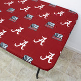 Alabama Crimson Tide Fitted Table Cover / Tablecloth:  3 Sizes Available