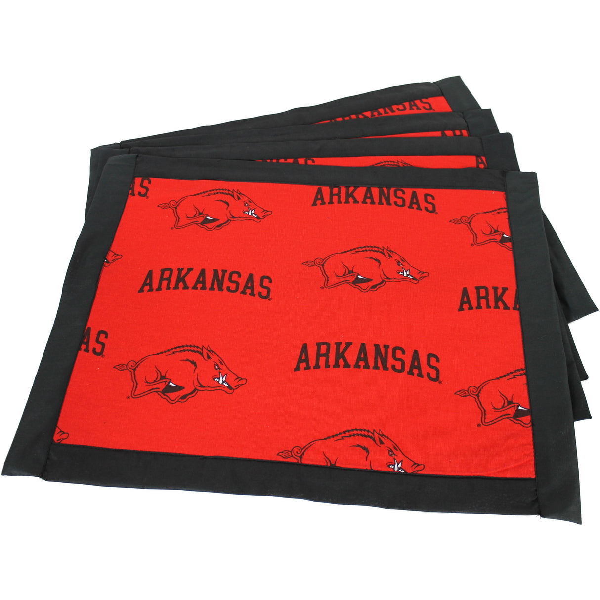 Arkansas Razorbacks Placemat, Set of 4 Cotton and Reusable Placemats