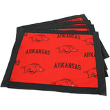Arkansas Razorbacks Placemat, Set of 4 Cotton and Reusable Placemats