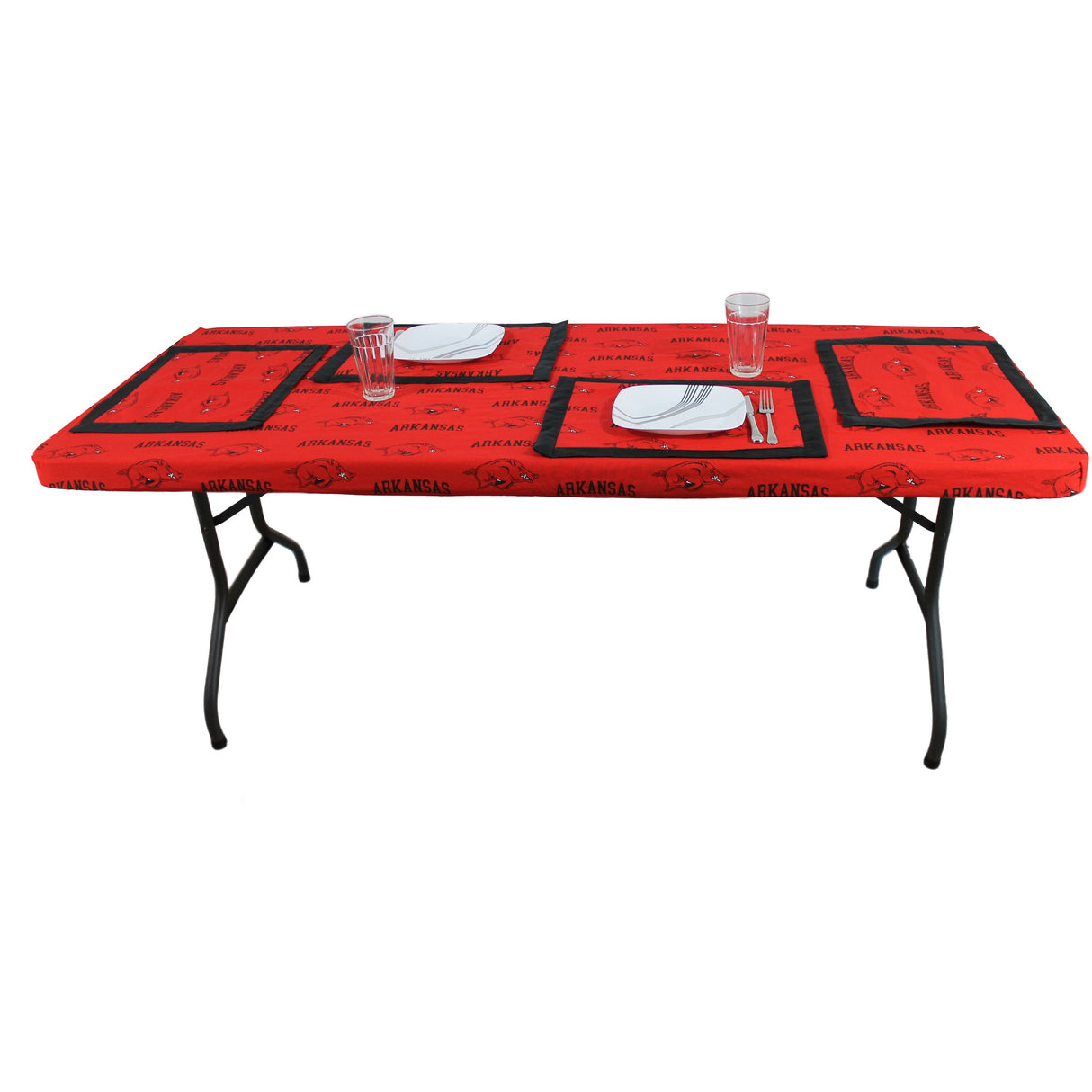 Arkansas Razorbacks Placemat, Set of 4 Cotton and Reusable Placemats