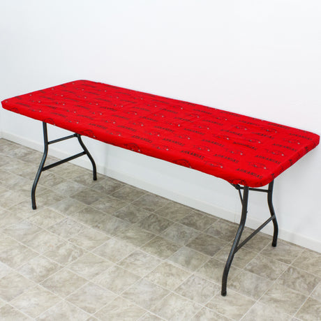 Arkansas Razorbacks Fitted Table Cover / Tablecloth:  3 Sizes Available