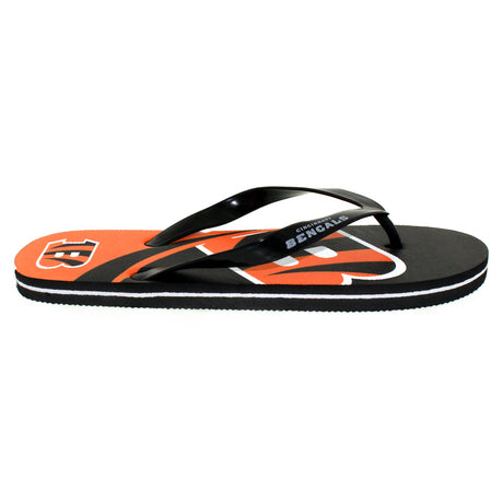 Cincinnati Bengals FOCO Big Logo Flip Flops