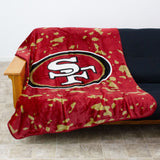 San Francisco 49ers NFL Throw Blanket, 50" x 60"
