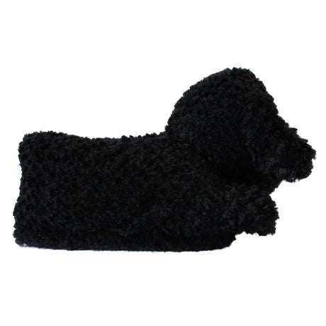 Black Doodle Dog ComfyFeet Animal Slippers