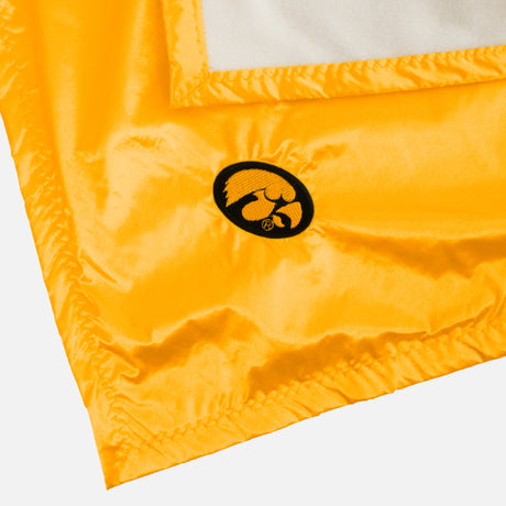 Iowa Hawkeyes Silky and Super Soft Plush Baby Blanket, 28" x 28"